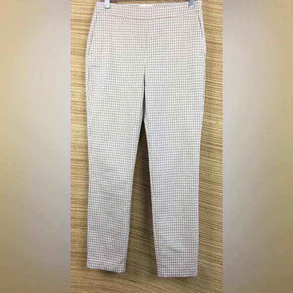 Sezane Cream and Brown Checkered Pants - Picture 6 of 14